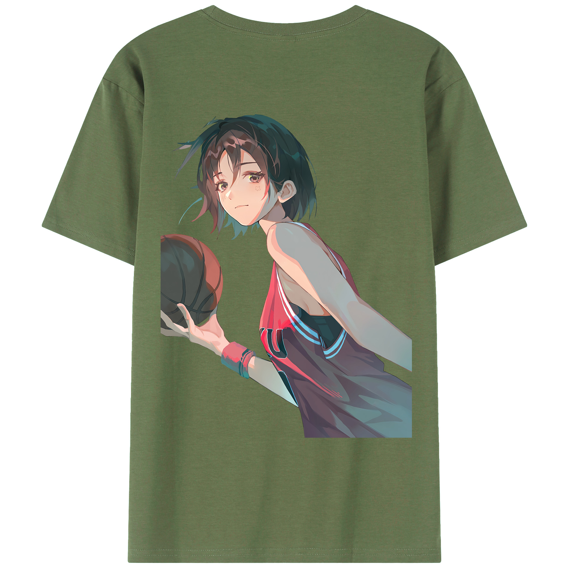 （画像用） SLAM DUNK／スラムダンク 綿100％ メンズ半袖Tシャツ（バックプリント） 通気性
